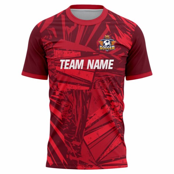 power crimson soccer team jersey